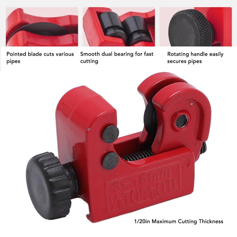 3PCS 3/16in to 2in Pipe Cutter Deburring Set Pipe Cutting Tool  Small Diameter Metal Plastic Tubing