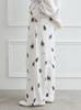 Gelato Pique Halloween Cat Print Long Pants PWCP254240 White Women's