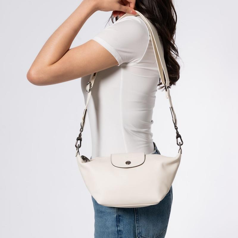 Longchamp Le Pliage Xtra Logo Print Shoulder Crossbody Bag Women Bags Light-Beige 10212987037