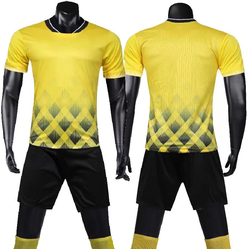 Custom Printing Thailand Green Short Sleeve Football Uniforms Soccer Jerseys Shirt
