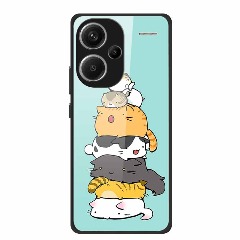 For Redmi Note 13 Pro Plus 5G Case Tempered Glass Hard Back Covers for Redmi Note 13 Pro 5G  Note 13 Pro+  13 Luxury Cover Coque