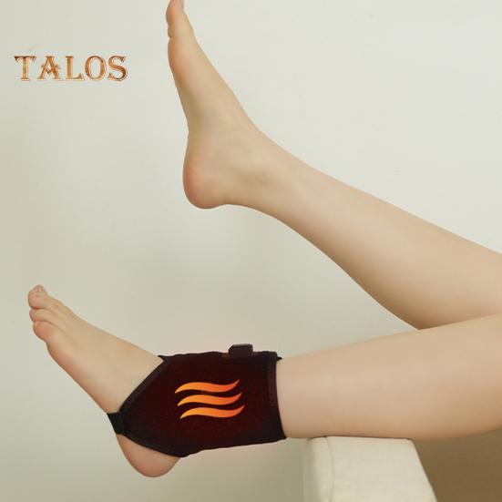 Electric Heated Ankle Wrap USB Ankle Warmer Heating Pad with 3 Heat Settings for Ankle Sprain Achilles Tendonitis Pain Relief