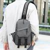 Man Slings Backpack Practical Crossbody Bag Chest Bag Sports Bag Casual Daypacks Shoulder Bag for Daily Travel  Gray
