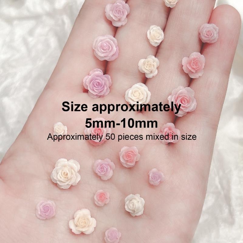 Mixed 3D Flowers Nail Charms Nail Rhinestones Nail Jewelry Nail Art Supplies