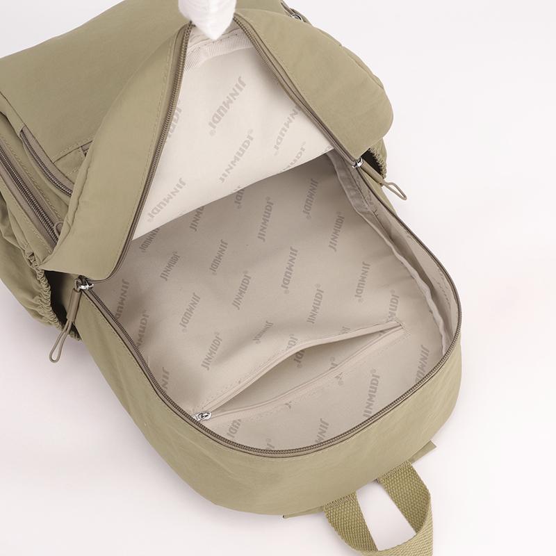 Leichter, wasserdichter Nylon-Rucksack Pendlerrucksack mit großer Kapazität für Damen