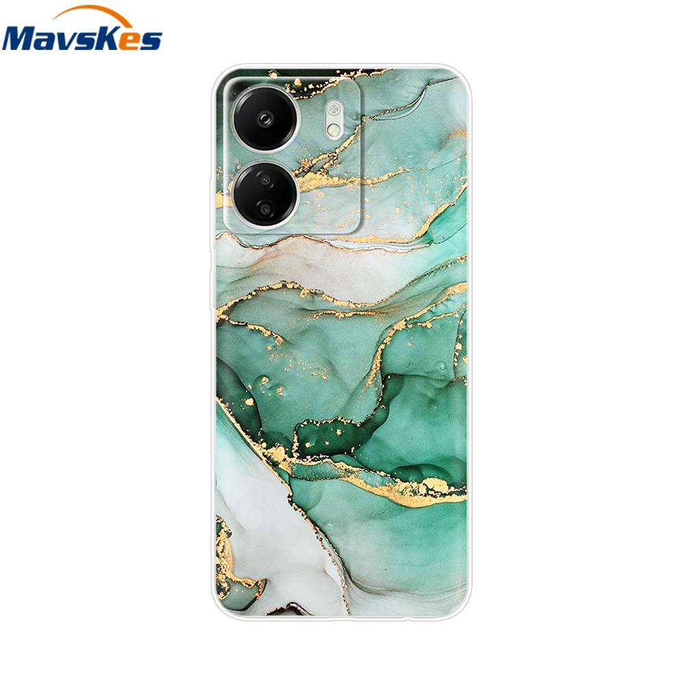 For Xiaomi Redmi 13C 4G Case New Painted Silicone Back Cover For Redmi 13C Soft Clear TPU Phone Case For Redmi 13C 5G Redmi13C