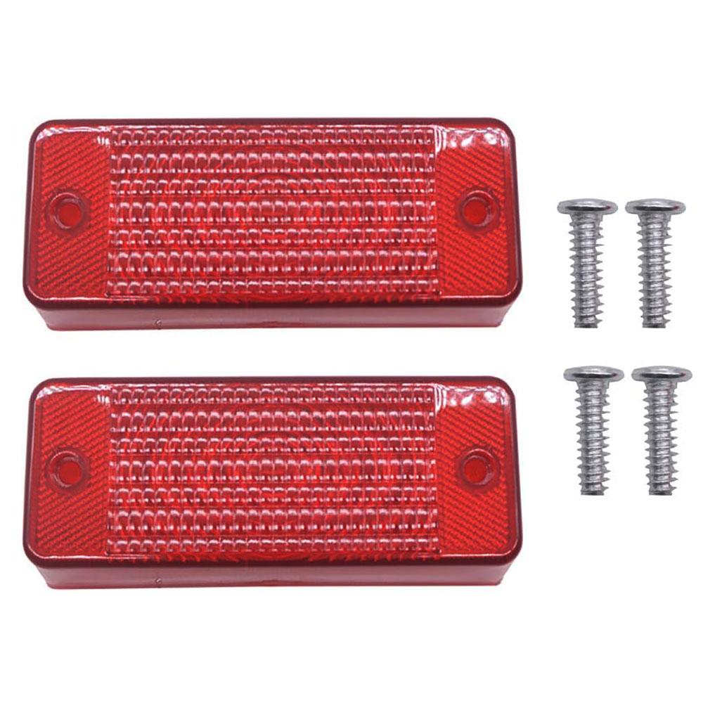 2PCS Rear Red Light Lens 6672276 For Bobcat 751 753 763 773 863 873 883 S100/130