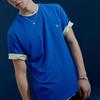 MLB Los Angeles Dodgers Logo Print Crew Neck Short Sleeve T-Shirt Unisex T-Shirt Blue 31TS01131-07U