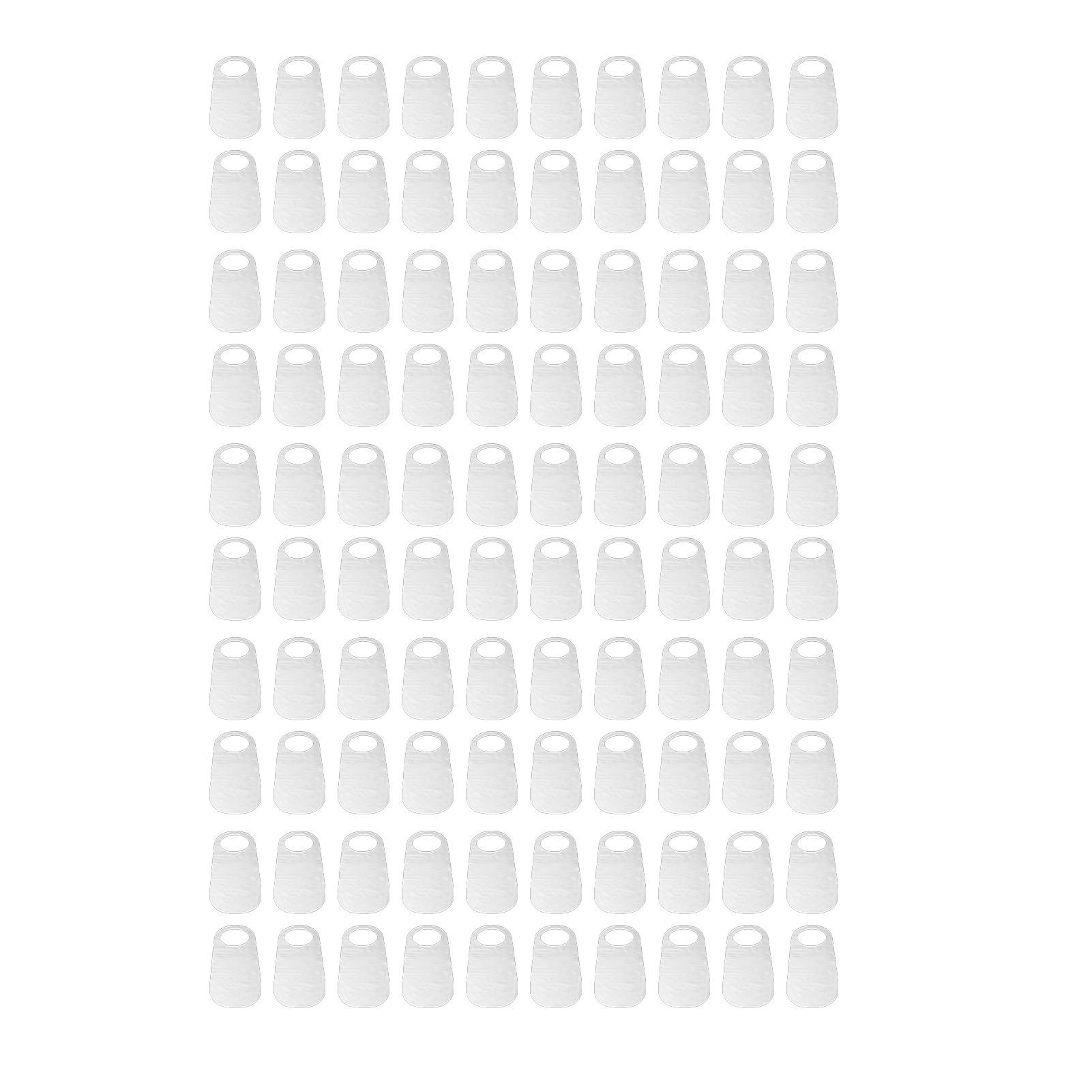 Bavettes jetables pour adultes pour manger Bavettes non tissées Usage unique Protections de vêtements de table Blanc Épaisseur 30 g/m² white