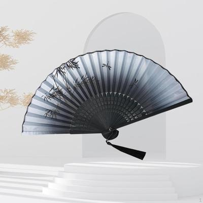 Handheld Foldable Fans Gothic Bamboo for DIY Home Wedding Stage Performance