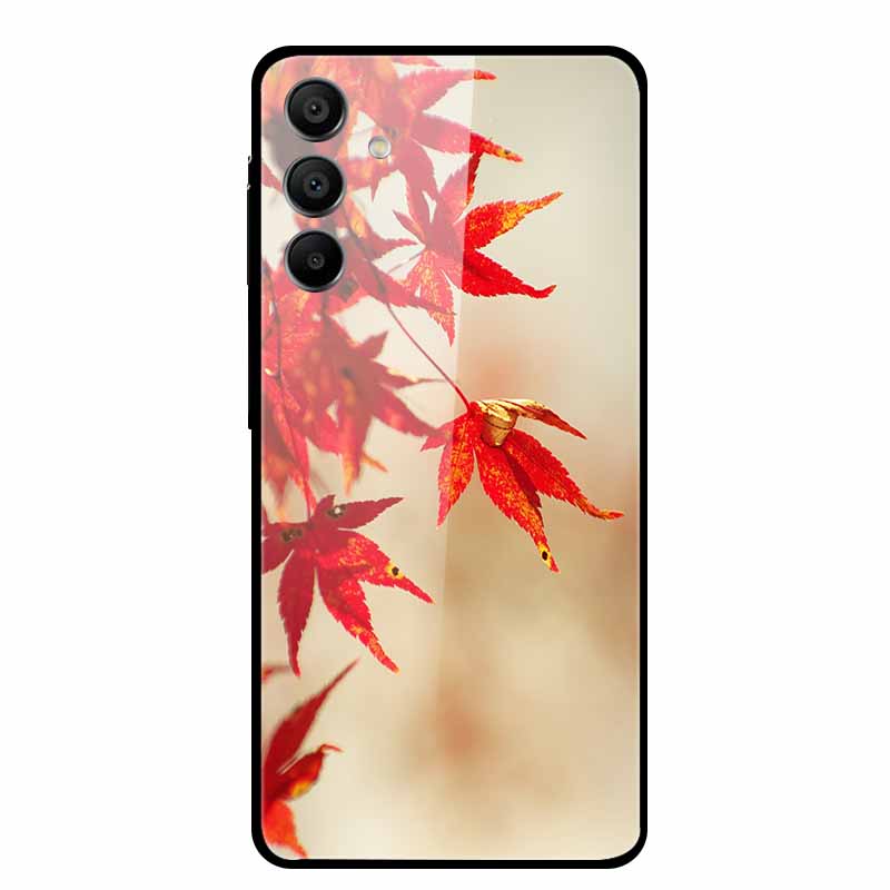 For Samsung Galaxy A16 5G Tempered Glass Case Back Cover Hard Phone Cases for SamsungA16 6.7" Fundas Fashion Protector New Coque