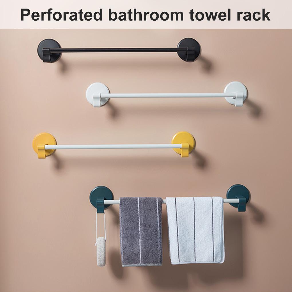 Bathroom Storage Rack Wall Mounted Towel Hanging Rack Plastic Toilet Holder Decoration