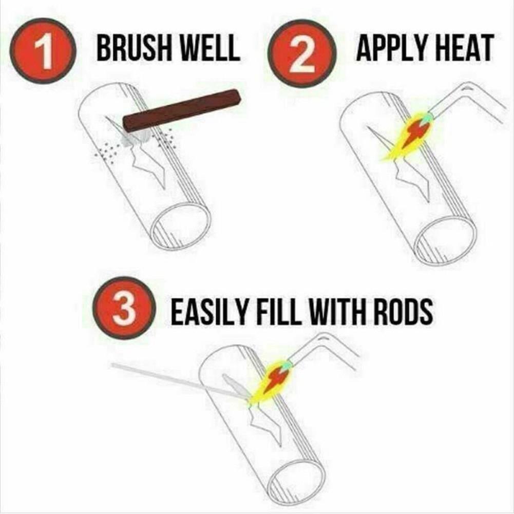 1.6mm 50pcs Solder Tool Welding Rods Wire Brazing Low-Temperature