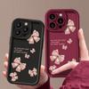 Pink Bowknot Pattern TPU Soft Matte Phone Case For iPhone 16 Pro Max 15 Pro 14 13 12 11 XR XS Shockproof Lens Protection Bumper Cover