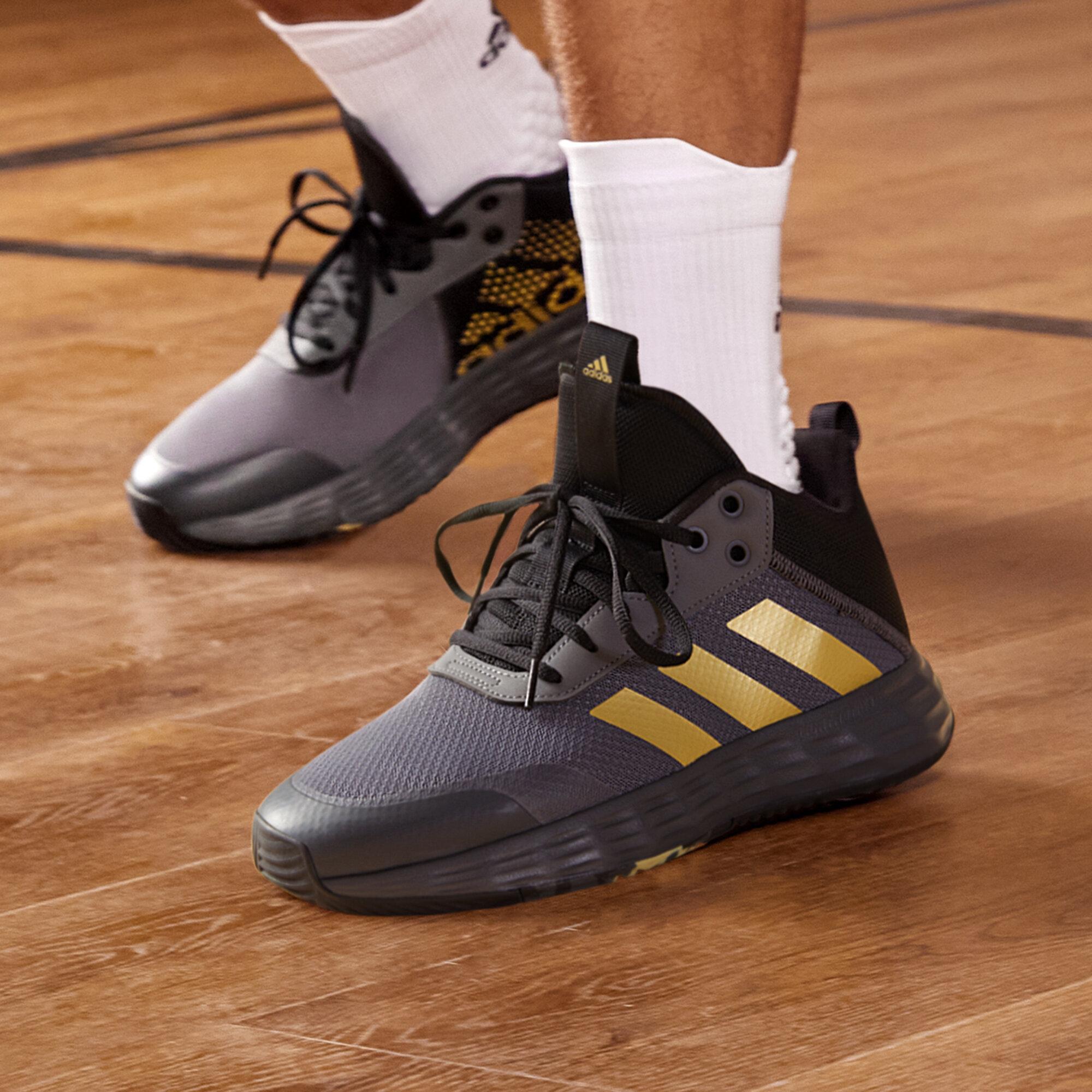 adidas Ownthegame Серый Матовый Золотой Основной Черный 41