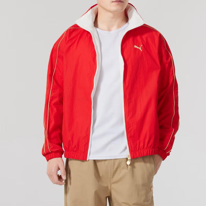 Puma Running Fitness Training Fashion Casual Jacket Men Jacket Red 631414-11