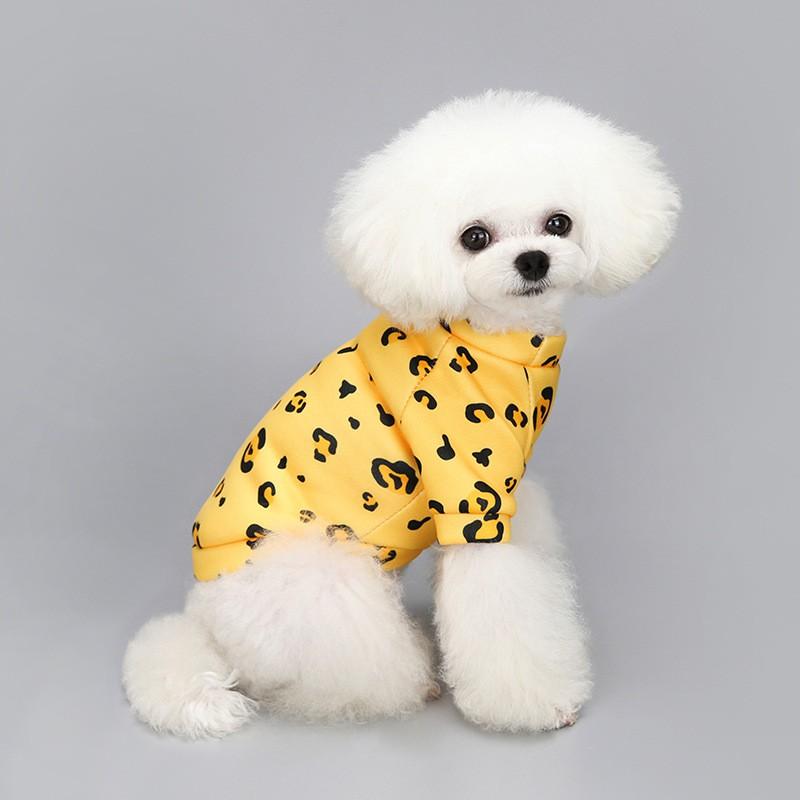 Pet Dog Cat Fleece-Lined Two-Leg Hoodie Sweater Small Breeds Winter Warm Clothing