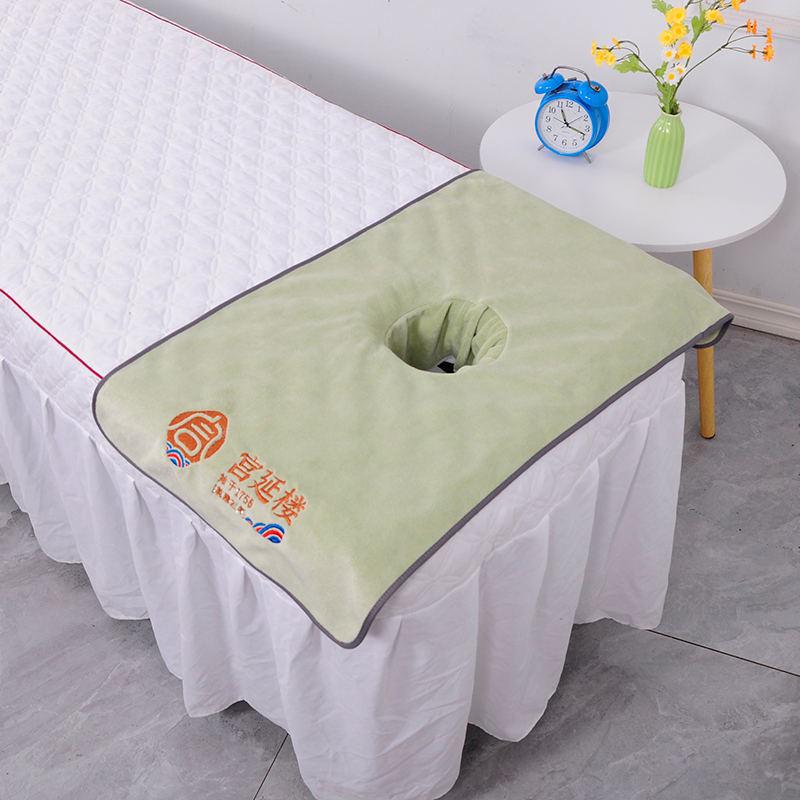 

Beauty Salon Face-down Towel: Absorbent, Thick, Soft Bed Sheet with Face Hole. 40x40 cm