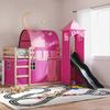 VidaXL Bunk Bed Without Mattress with Slide and Curtains 90x190 Cm 3284181