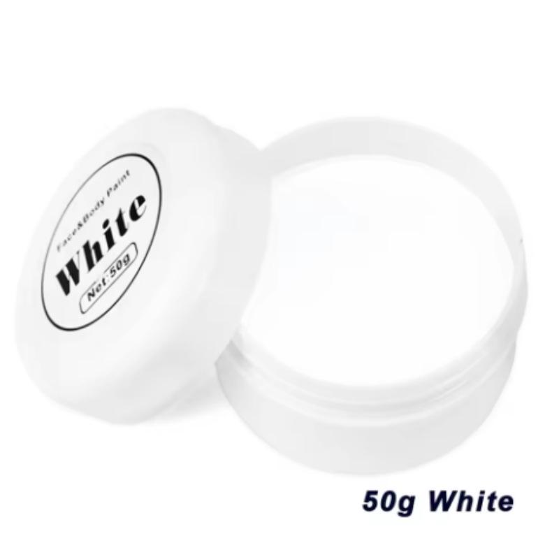 Halloween & Christmas Makeup Set: Face & Body Paints in White, Black, Red for Cosplay & Party