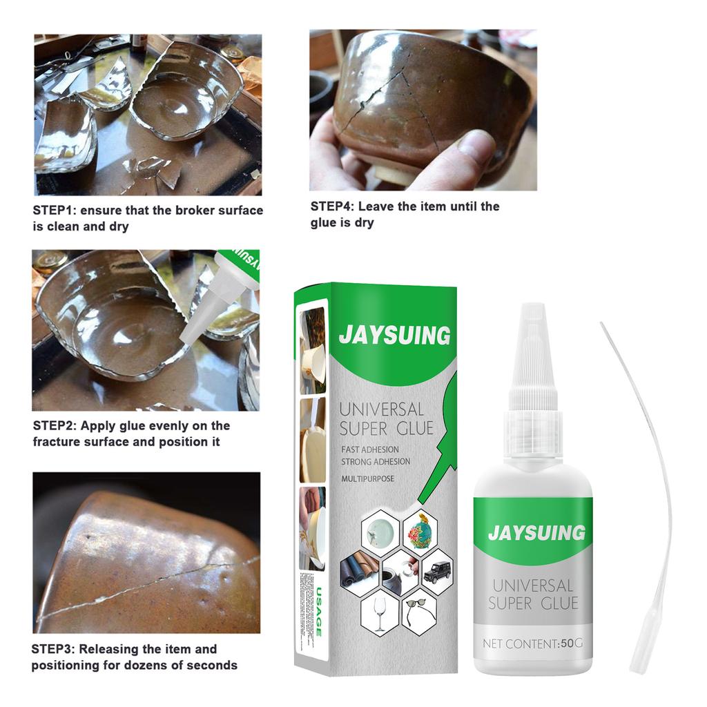 Super Glue Instant Quick-Drying Leather Rubber Wooden Metal Glass Strong Bond Liquid Glue Tool Multi Functional Adhesive Glue