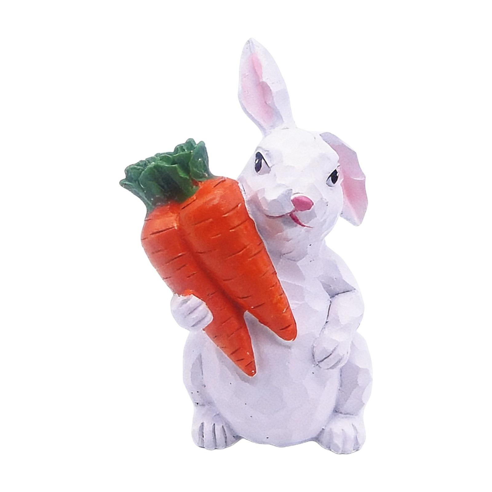 

Easter Resin Bunny Figurine - Whimsical Garden Decor For Outdoor , Patio, & Spring Display