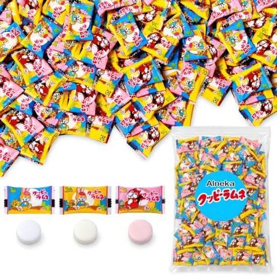 Kuppy Ramune Bulk Candy Large Size 330g Approximately 110 Pieces Dagashi Confectionery Snacks Capacity Individually Wrapped