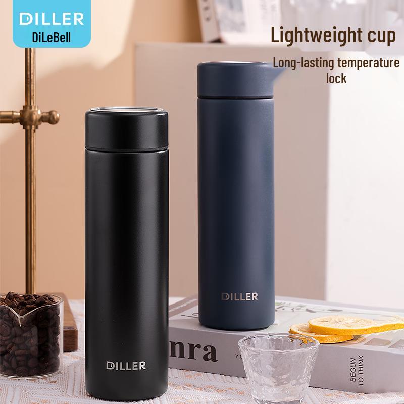 Dilebell Kids' 316 Stainless Steel Dual-Drink Water Bottle