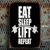 Metal Vintage Weightlifting Sign 20x30cm Gym Decor