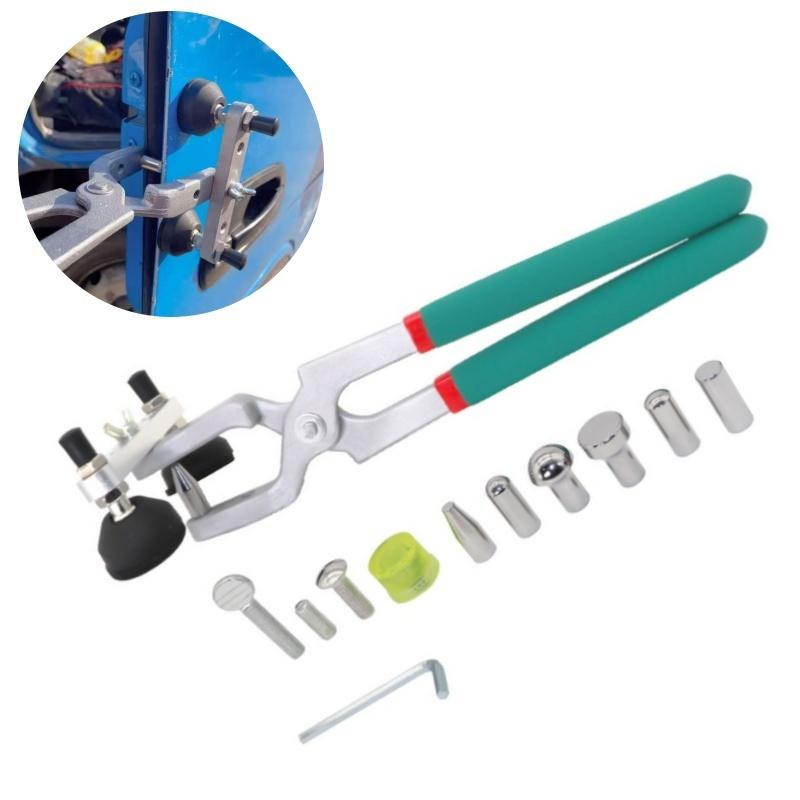 Kleště na opravu promáčklin auta Nástroj na opravu karoserie pro kovové dveře Nárazník Okraj ráfku Lišta Krimpovací sada klipů Autokosmetika