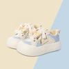 2025 Spring and Autumn Fashion Versatile Little White Shoes Viral Trends Board Shoes Soft Sole Sports Shoes Cute Soft Cute Bread Shoes