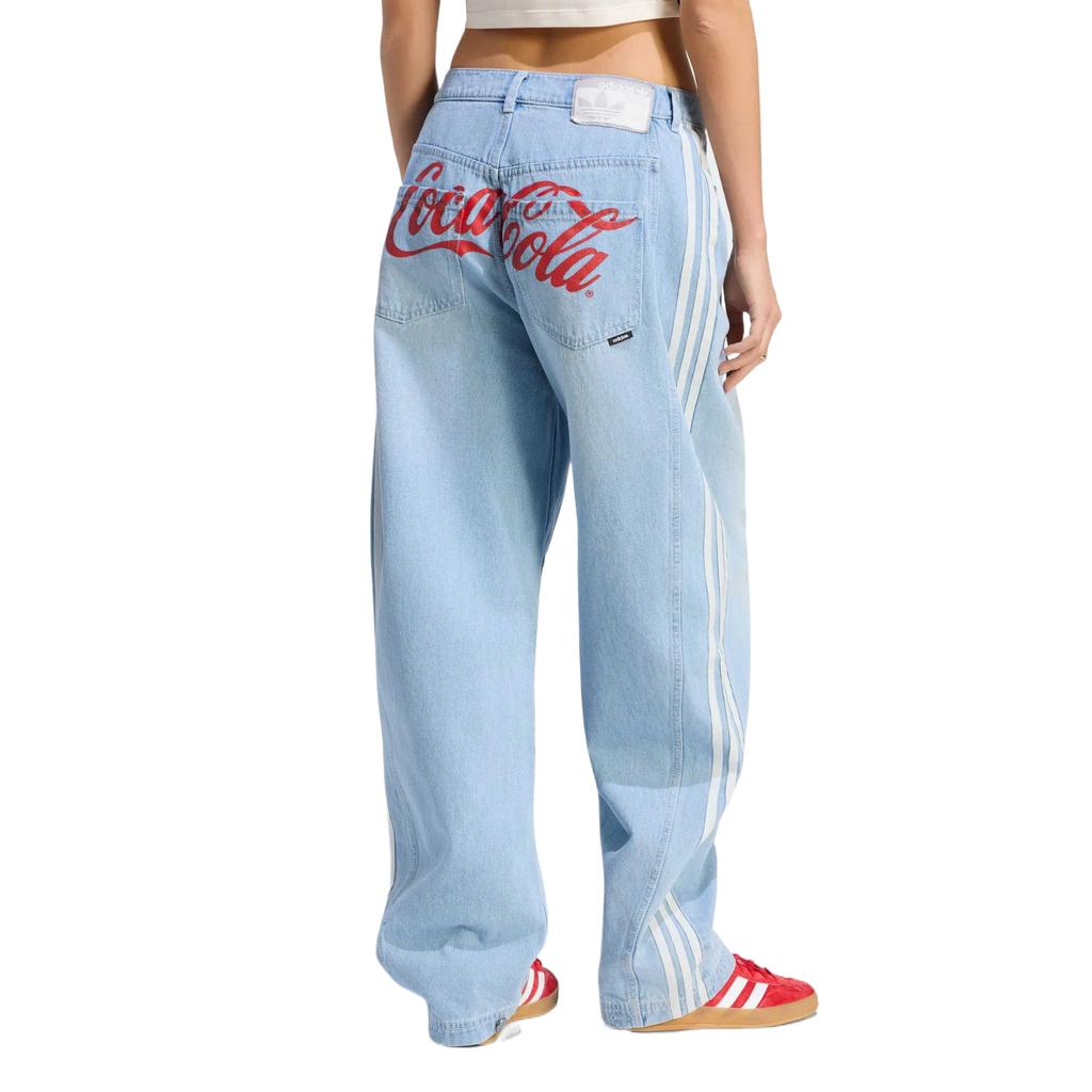 adidas Originals Jeans Damen Denim Indigo Moderate Scimitar Hose