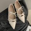 Shoes Woman Comfortable And Elegant Bow-Knot Casual Female Sneakers Pointed Toe Increas Height Soft Low Heels Oxfords Plat
