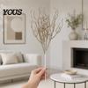 Seasonal Glitter Branch Artificial Christmas Tree Pick, Sparkling Faux for Party Dead Ornament, Curly Decorative Twigs Stick Stem Vase