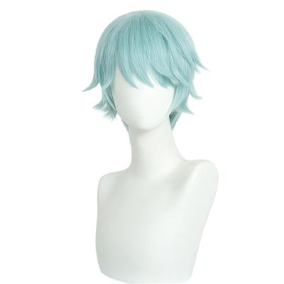 Mintblå Anti-uppslagen Kort Hår Syntetisk Peruk | Animerad KPop Demonjägare Figur Babe Cosplay Peruk