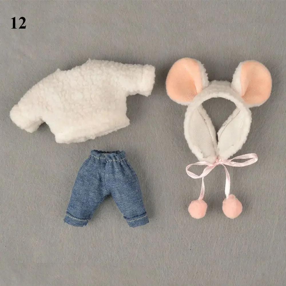 16cm Bjd Doll Clothes Suit High-end Dress Up Can Dress Up Fashion Doll Clothes Skirt Suit Best Gifts for Children DIY Girls Toys