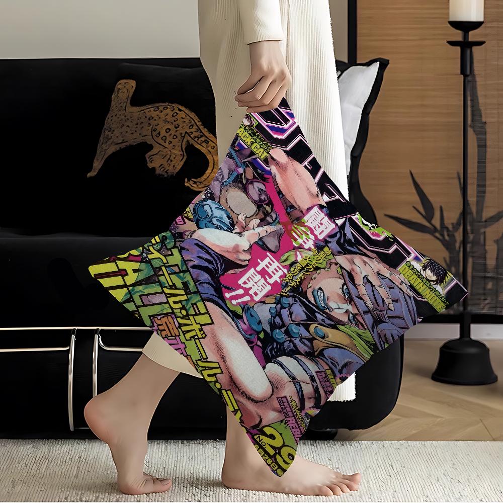 1PC Anime JoJos Bizarre Adventure JOJO Cushion Cover Car Throw Pillow Case For Sofa Car Christmas Gift 40x40cm 45x45cm