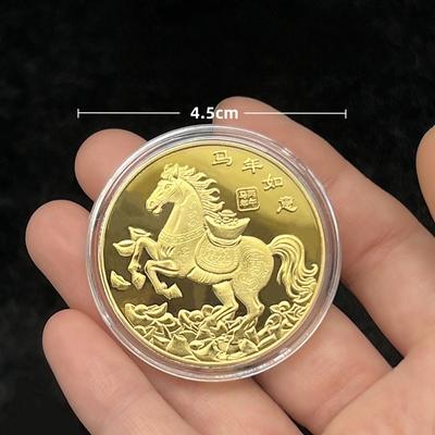 2026 Zodyak Atı İyi Şans Hatıra Parası At Yılı Anma Madalyası Metal El Sanatları Etkinlik Hatırası Hediye
