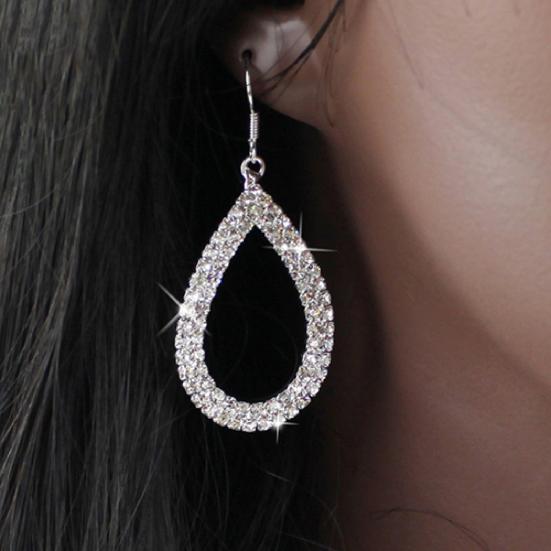 Hoop Earring Decorative Comfortable Exquisite Tear Drop Earrings for Festival