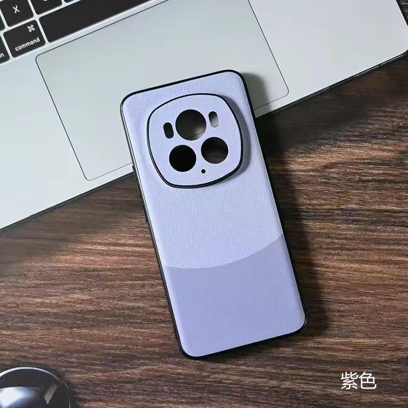 Case For Honor Magic 6 Pro 5Pro Luxury Silicone Leather Color Blocked Phone Cover For Magic5 Pro 6Pro 5G Shell Shockproof Bumper