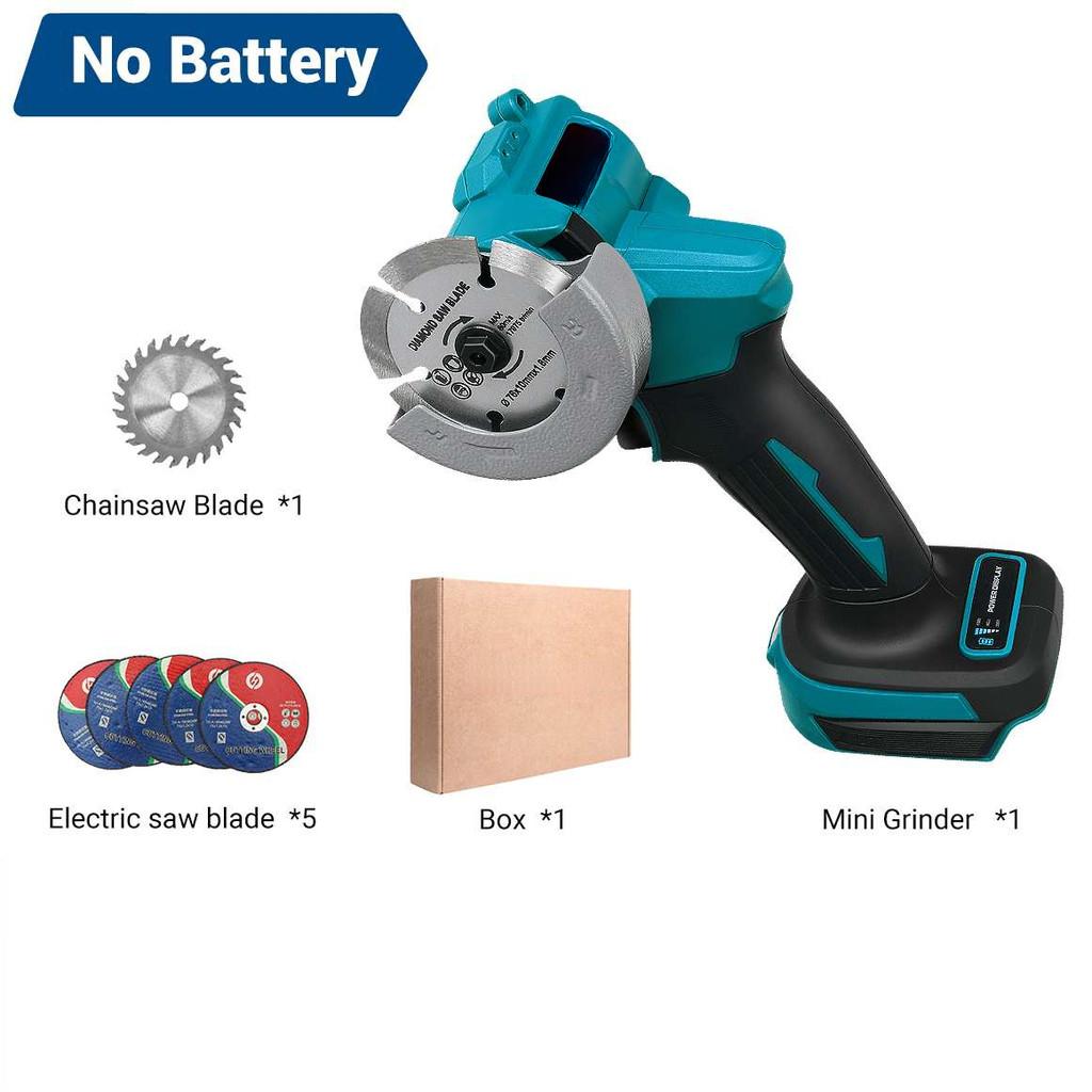 76mm Brushless Electric Angle Grinder Wireless Adjustable Speed Cutting Machine Portable Woodworking Power Tool
