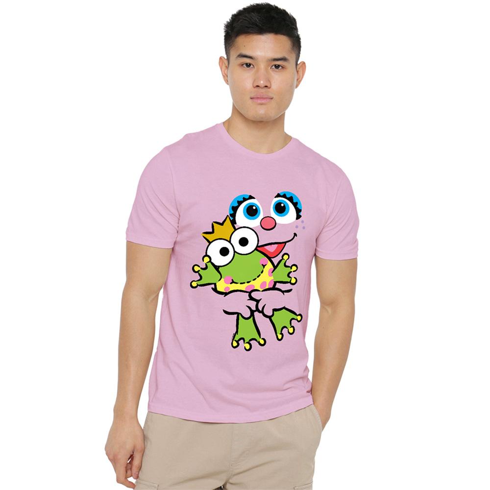 Sesame Street Unisex Adult Holding Prince Abby Cadabby T-Shirt