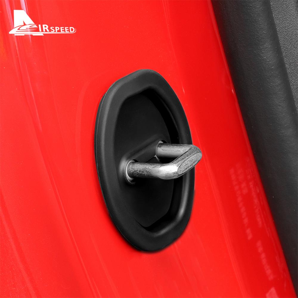 2PCS Door Lock Buckle For Ford Mustang S650 GT 2024 2025 LHD RHD Car Door Damping Cushion Silicone Protect Shock Absorbing Pad
