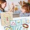 Wooden Geoboard Montessori Toy with Pattern Cards and Rubber Bands Matrix 8x8/7x7 Motor Skills Toy for Kids 3 Years Old and Up