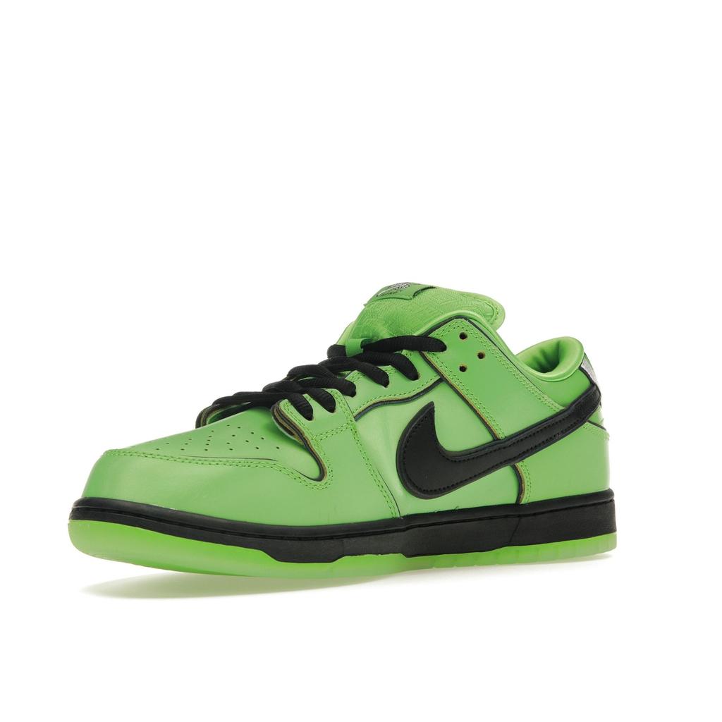 Nike The Powerpuff Girls x Dunk Low Pro SB QS Buttercup Unisexové tenisky Zelená Mean-Green Černá FZ8319-300
