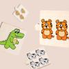 Wooden Number Matching Puzzle Animal Numbers English Cognitive 1-10 Digital Enlightenment Math Educational Toys For Children