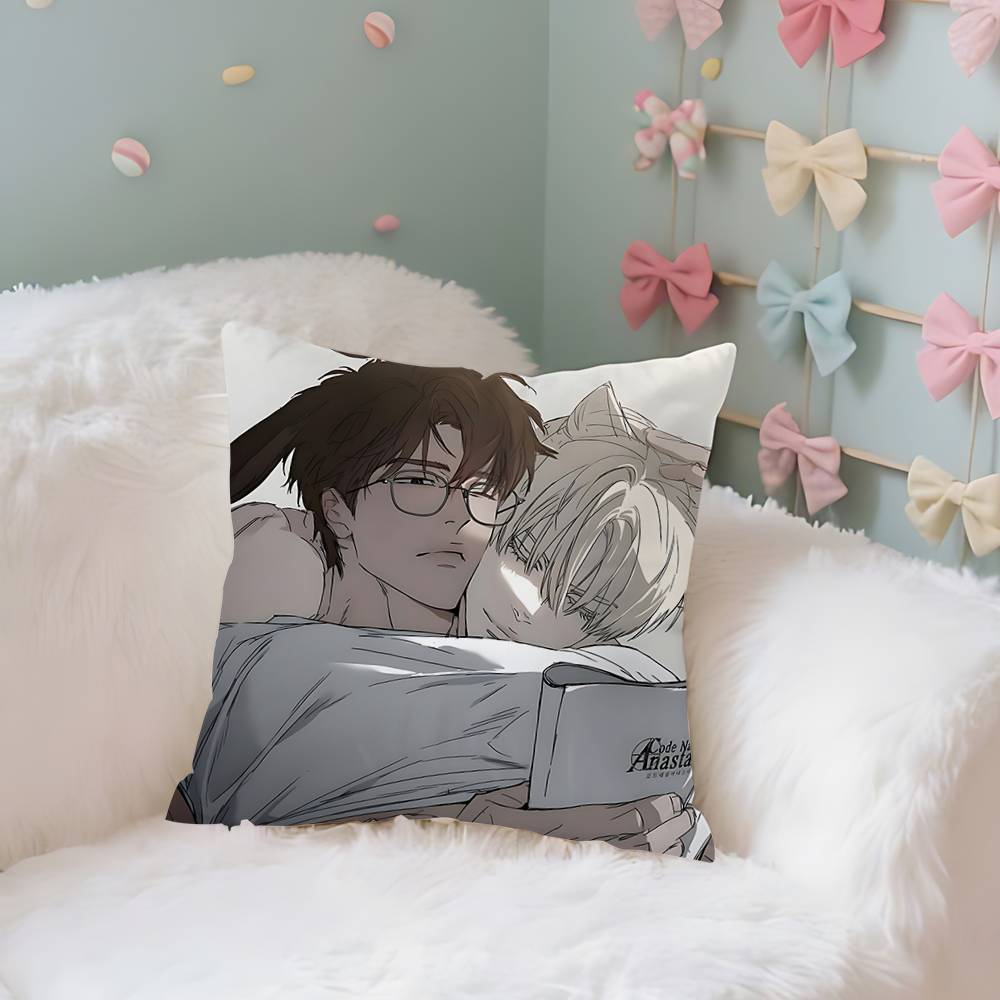 Codename A-Anastasia Pillow Case Cushion Cover Soft Cute Throw Pillow Case For Car Sofa Pillowcase Polyester With Zipper