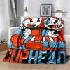 Cuphead Anime Printed Blankets Children's Warm Beautiful Blankets Flannel Soft and Comfortable Blanket Home Travel Birthday Gift