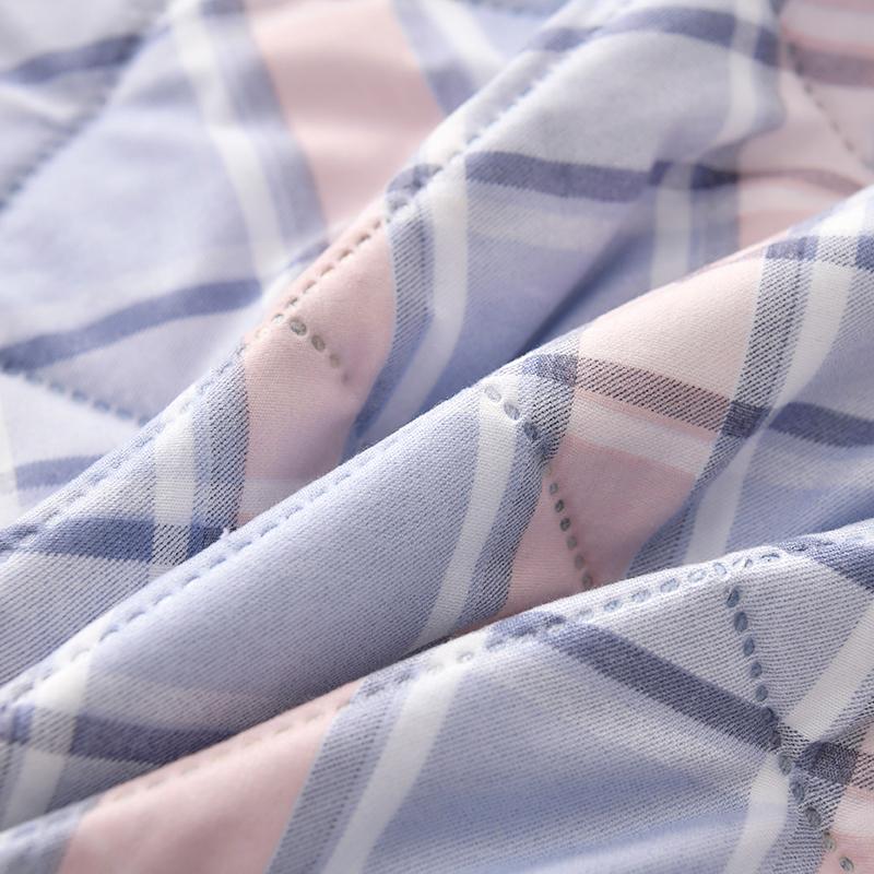 Bonenjoy Soft Quilt Plaid Style Duvet Quilted Summer Blanket Adults Kids Room Comforter edredones Home Bedspread (No Pillowcase)