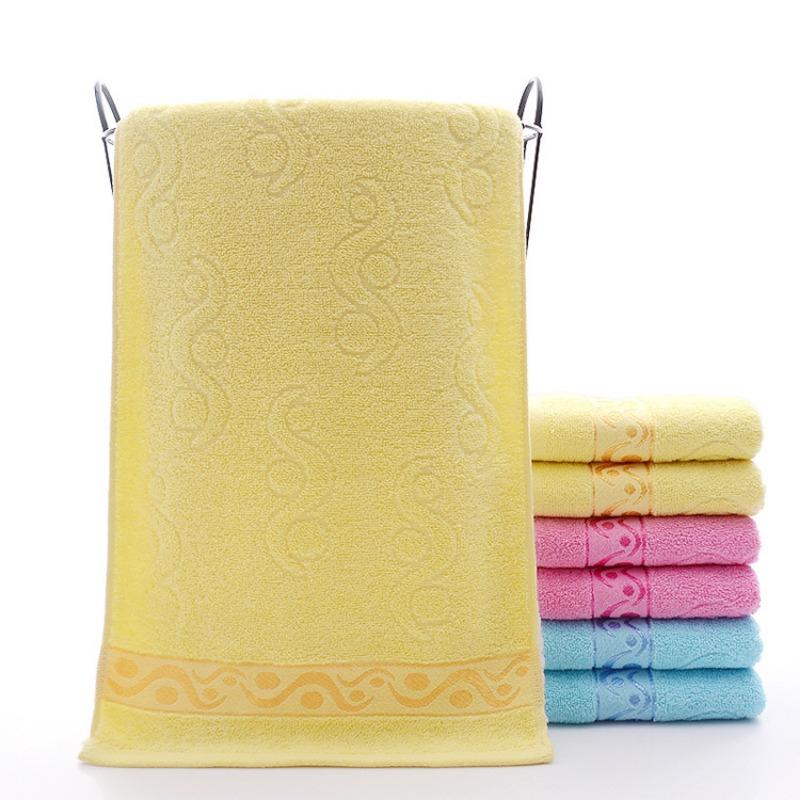 

Полотенце с водяным узором ЖуиХлопковое жаккардовое полотенце для парыПодарочное полотенце 33*73 жёлтый